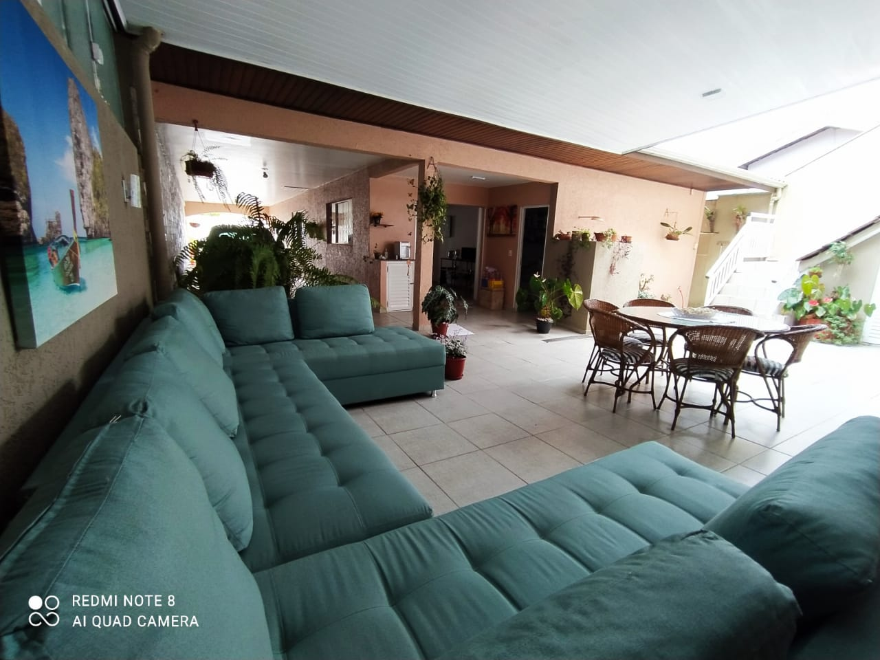Área gourmet, sala, varanda, churrasqueira 4 da Casa praia