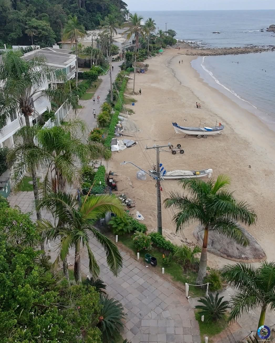 Vista da praia de Guaratuba